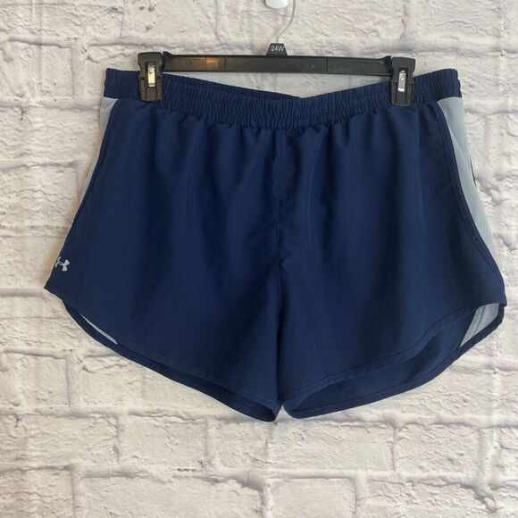 Under Armour Women’s Athleisure Elastic Waist Speed Stride Shorts Navy Size XXL - Picture 1 of 5